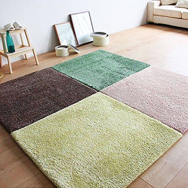 Living Room Carpet Tiles Color Block Stain Resistant Level Loop Carpet Tiles