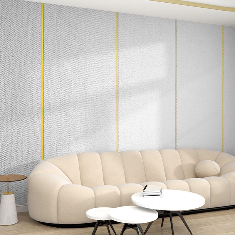 Modern Flax Wall Covering Paneling Textured Wall Interior Anti-collision Plank