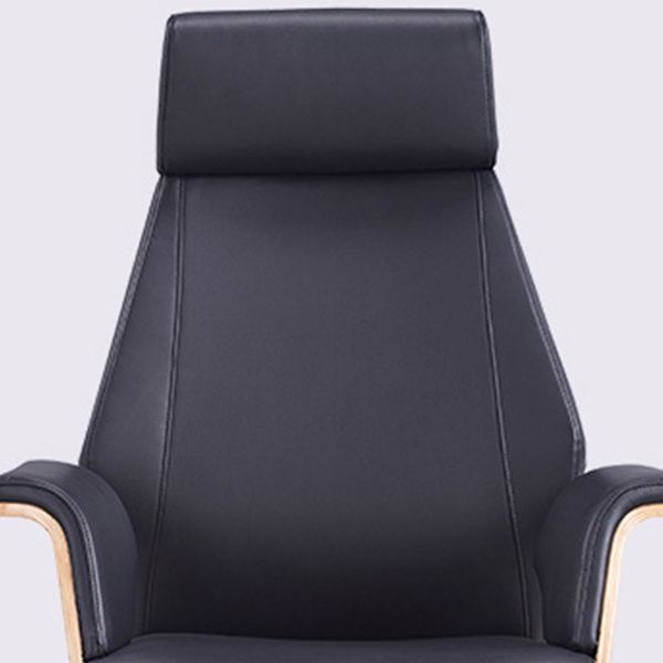 Contemporary Office Chair Adjustable Seat Height Leather Executive Chair