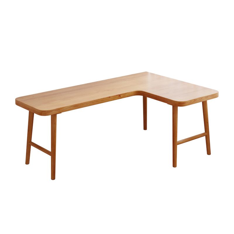 Industrial Solid Wood Writing Desk L-Shape Office Desk for Office