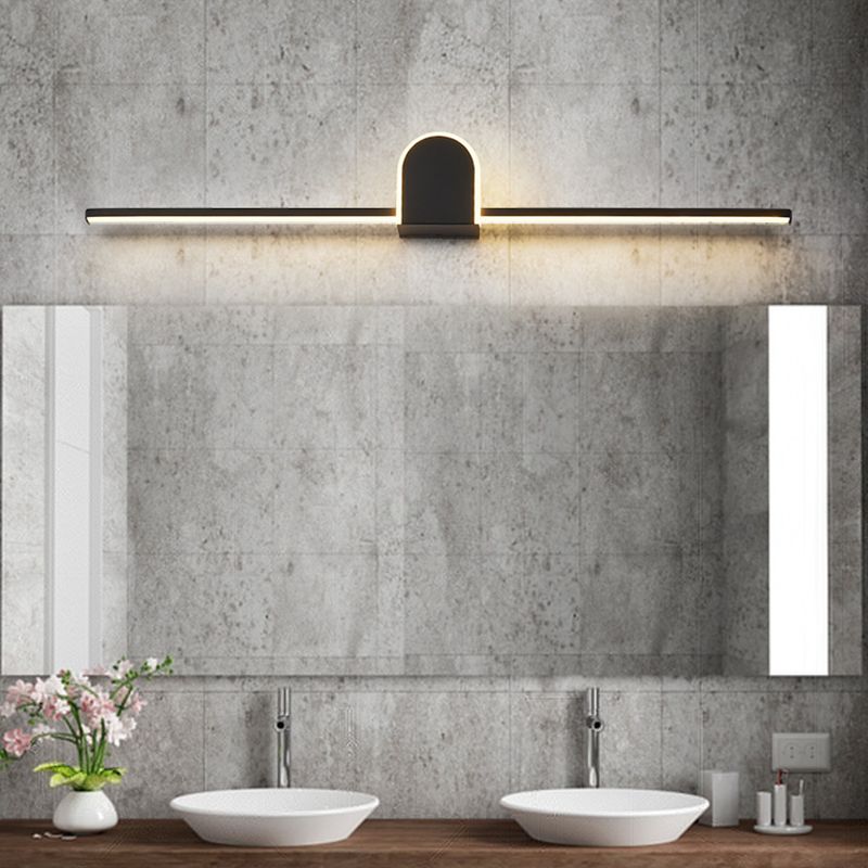 Metal Wall Lighting Fixture Simple Style LED Wall Mount Light Fixture for Bathroom