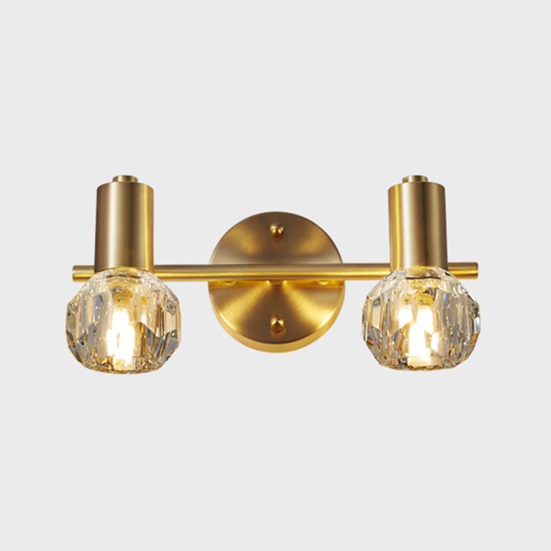 Circle Vanity Wall Light Fixtures Modern Luxury Style Copper Vanity Lights