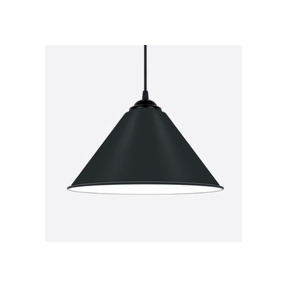 Kegelhangende licht Modern metaal 1 lichtroze/geel/groene hanglamp, 12 "/14"/16 "dia