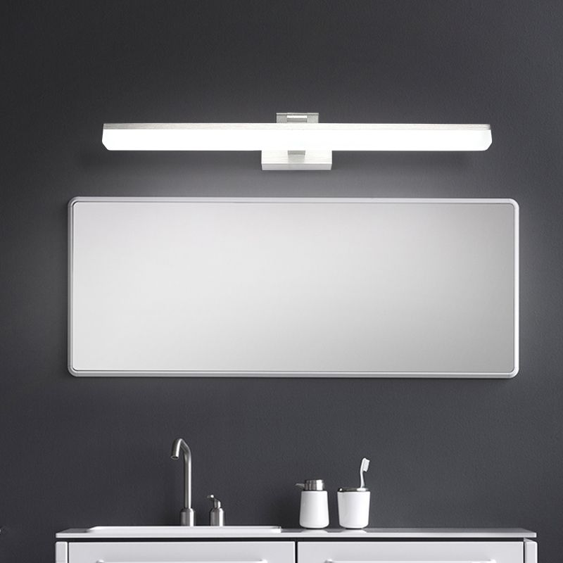 Modern Simple Aluminum Vanity Light Strip Shape LED Vanity Lamp for Shower Room