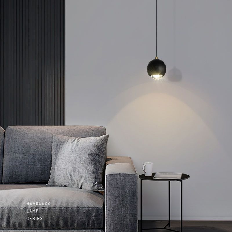 Contemporary Style Ball Pendant Lamp Metal Multi Lights Hanging Pendant Light