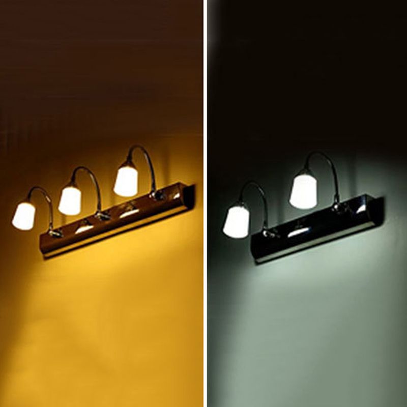 LED Mirror Front Light Multi Lights Vanity Light with Acrylic Shade for Bathroom