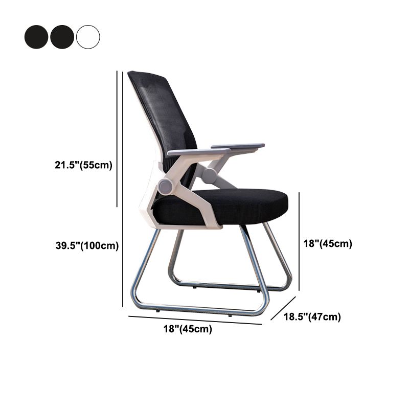 Ergonomic Mid Back Desk Chair Adjustable Arms Office Chair for Home Office