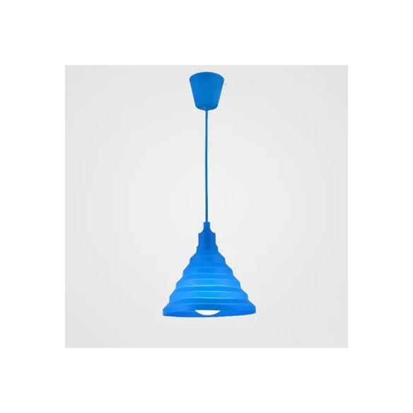 Kids Conical Hanging Pendant Metal Single Head Bright Colored Hanging Light for Game Room