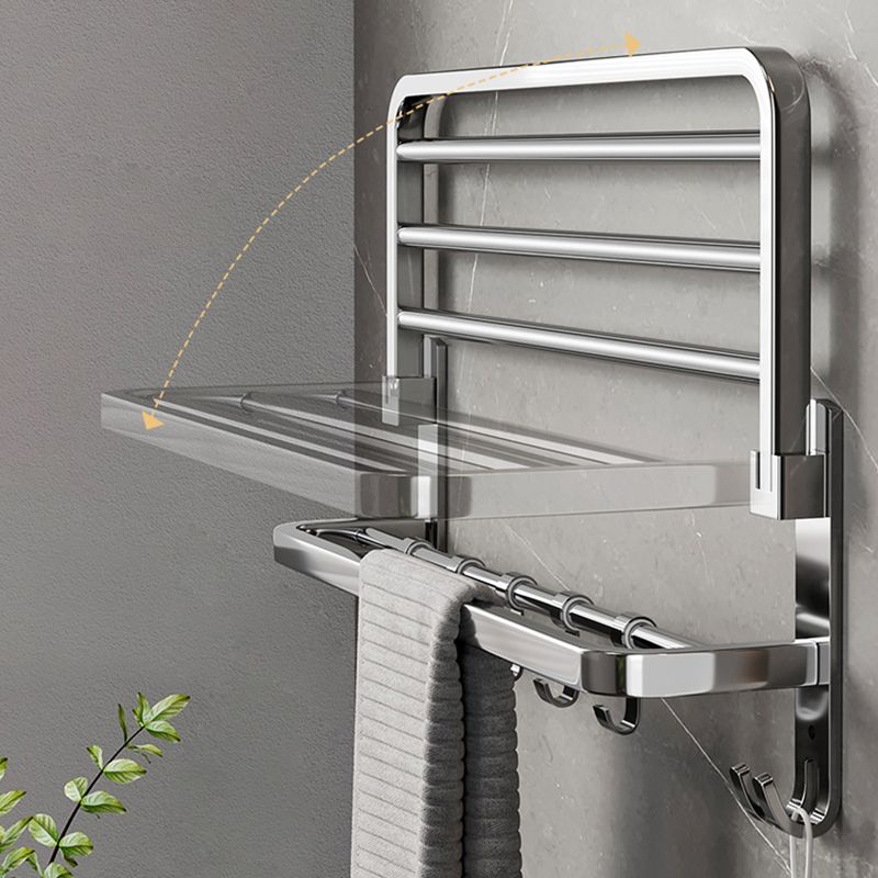 Modern Polished Chrome Bathroom Accessory Set in Stainless Steel