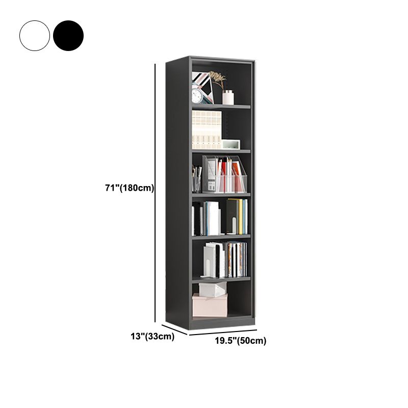 Metal Enclosed Bookshelf Modern Minimalist Rectangular Standard Bookcase