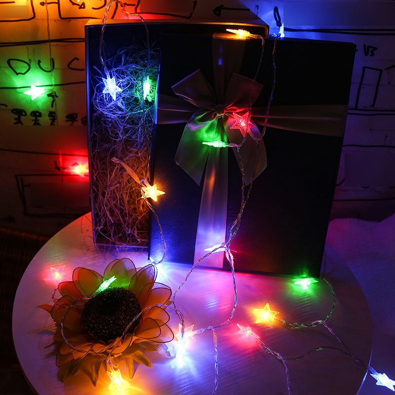 Modern Artistic LED String Lights Plastic Starry Decorative Lamp for Exterior Spaces