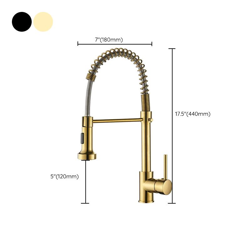 Modern Farmhouse Faucet Spring Spout Water Filler One Handle High Arch Kitchen Faucet