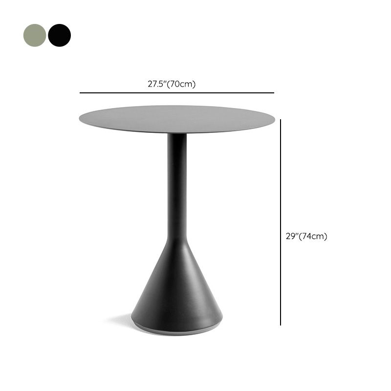 Modern Metal Patio Table No Distressing Rust Resistant Bistro Table