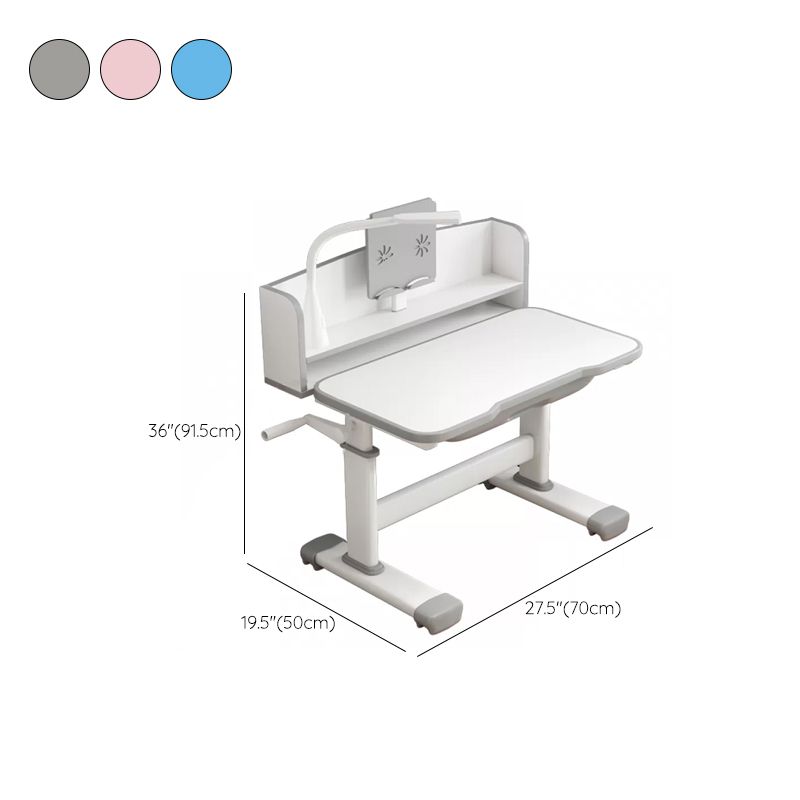 Contemporary Adjustable Children's Desk with 1 Drawer and Hand Crank