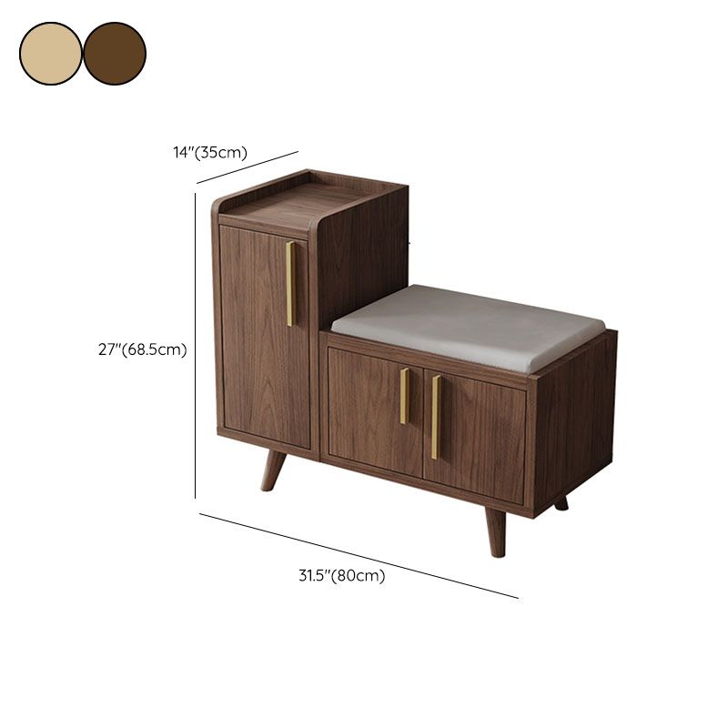 Rectangle Storage Entryway Bench Modern Seating Bench with Upholstered