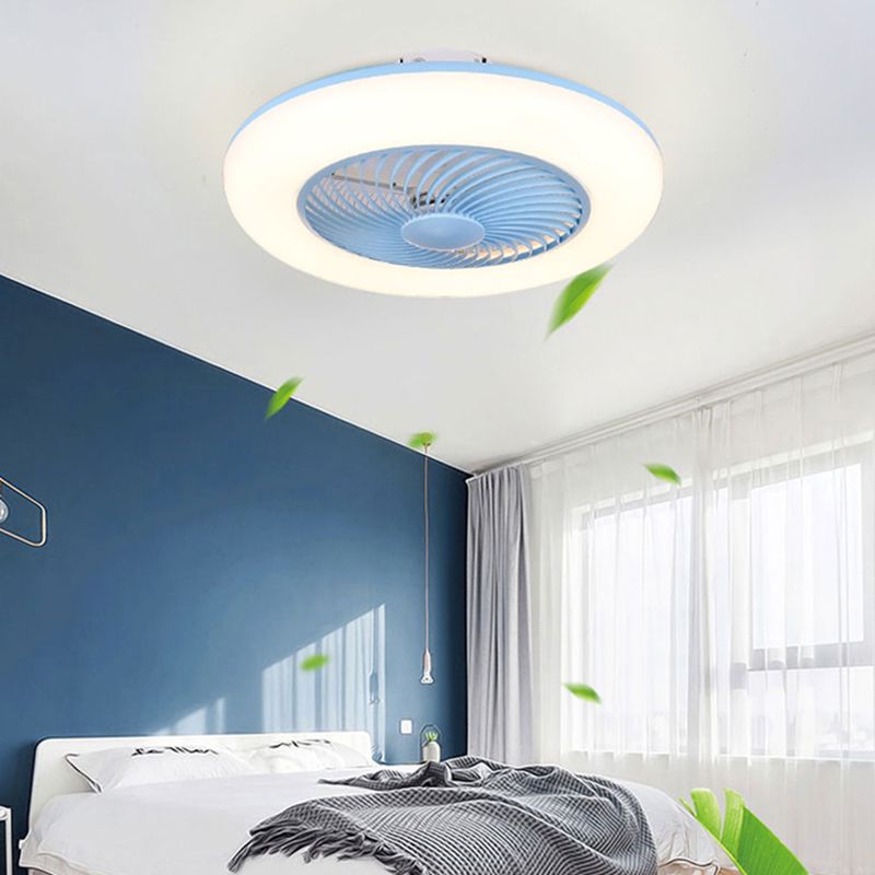 1 Light Ceiling Fan Lighting Modern Style Metal Ceiling Fan Lighting for Dining Room