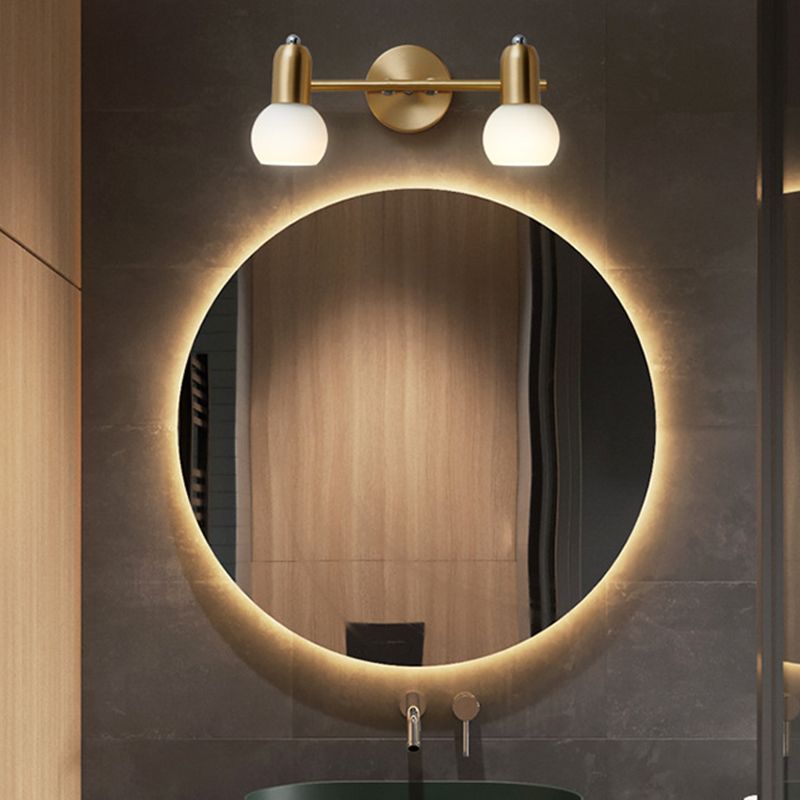 Sphere Glass Wall Mounted Lights Modern Wall Sconce Lighting for Bathroom