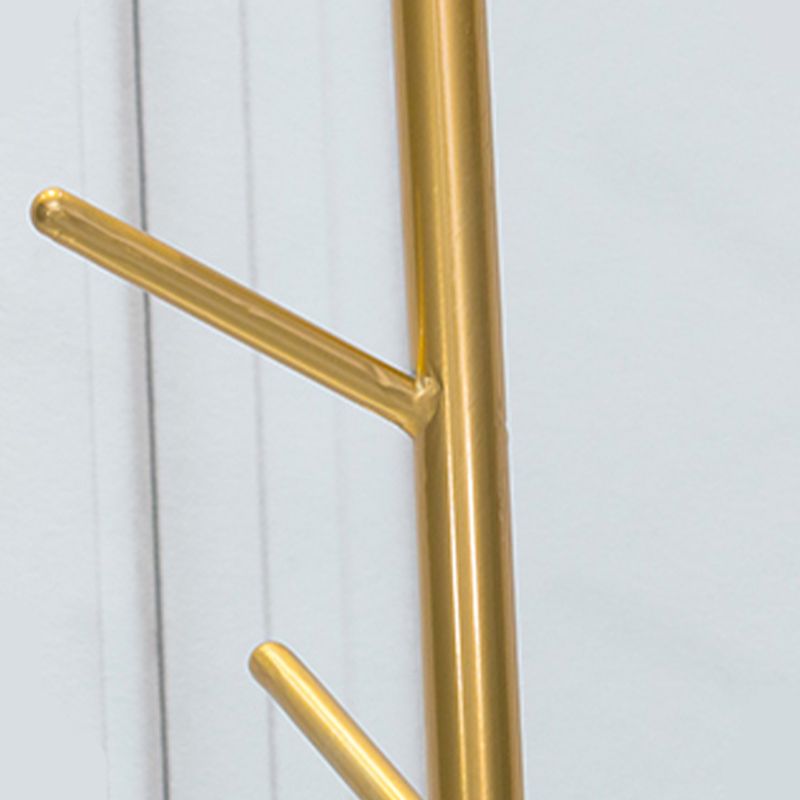 Glam Style Coat Hanger Metal Free Standing Coat Hanger with Hook