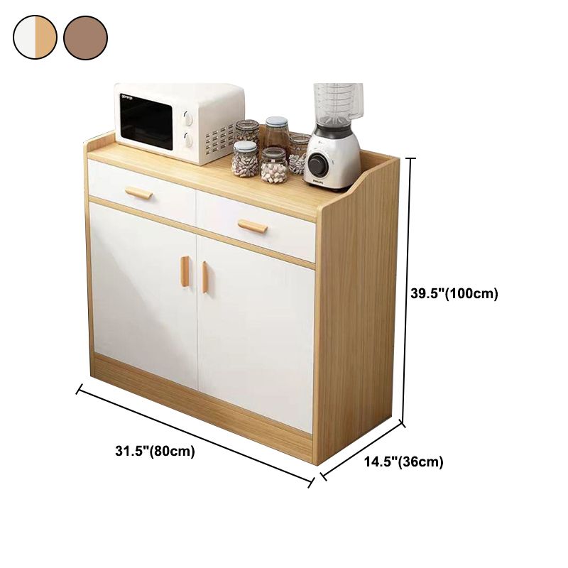 Contemporary Sideboard Engineered Wood Sideboard for Dining Room