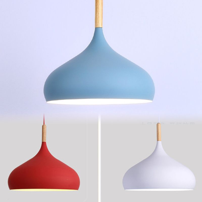 Macaron Pendant lampe Paxage Nordic Single Light Living Room Plafond Light