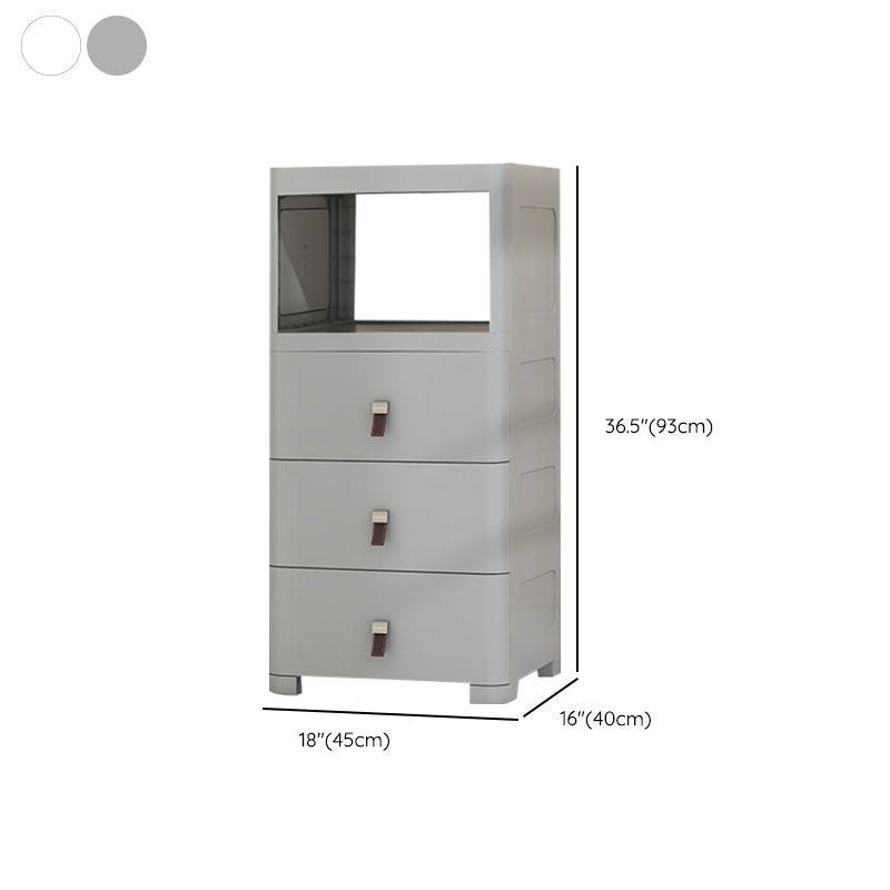 Modern Rectangle Kids Chest Home Plastic Kids Vertical Dresser