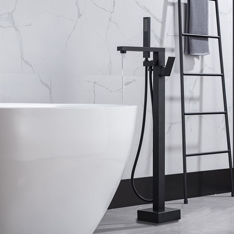 Traditional Floor Mounted Swivel Freestanding Tub Filler Metal Freestanding Faucet