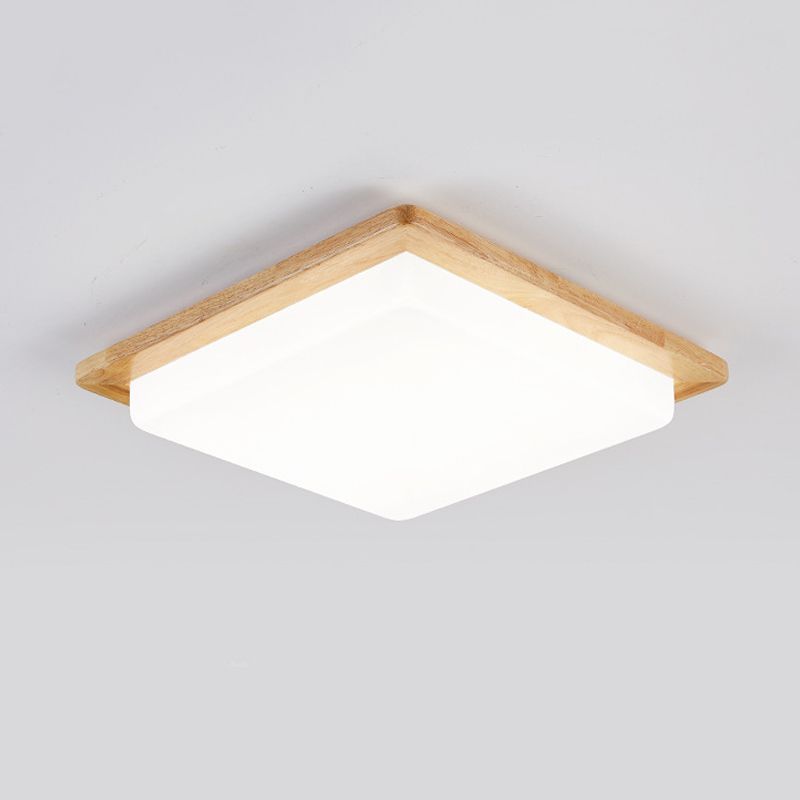 1-Light LED Ceiling Light Modern Ceiling Mount Light with Acrylic Shade for Living Room