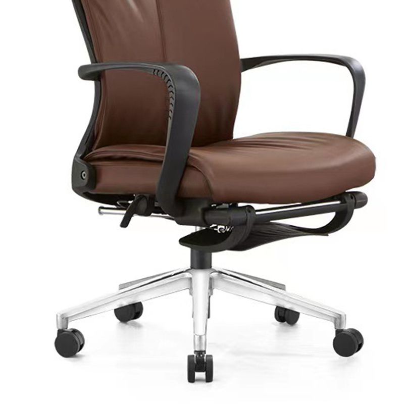 Modern Desk Chair Mesh/Leather Computer Chair High-Back Chair with Wheels