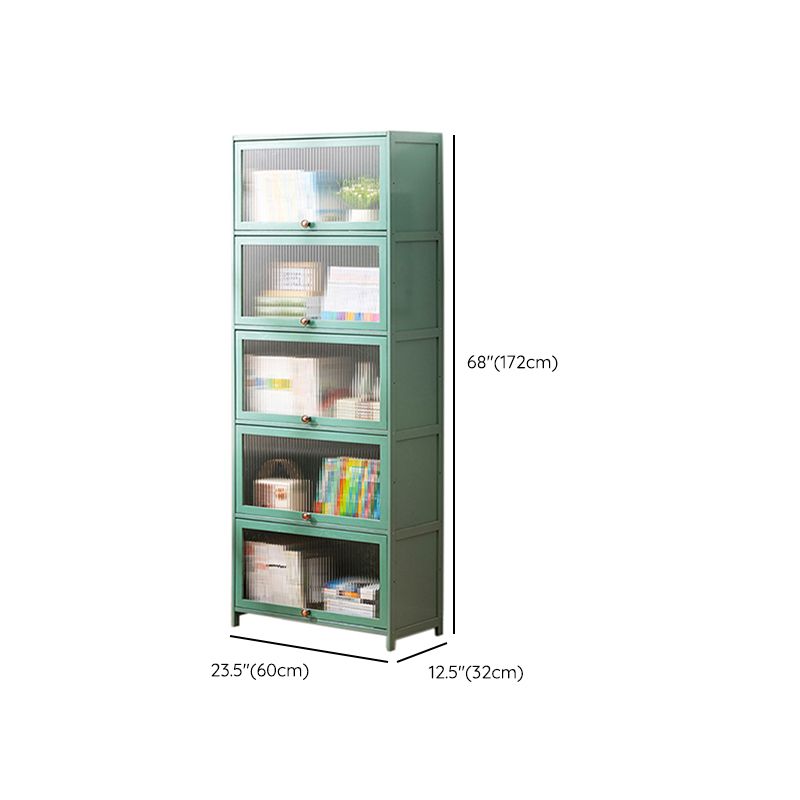 Rectangular Green Cabinet, Modern Standard Accent Cabinet in Green