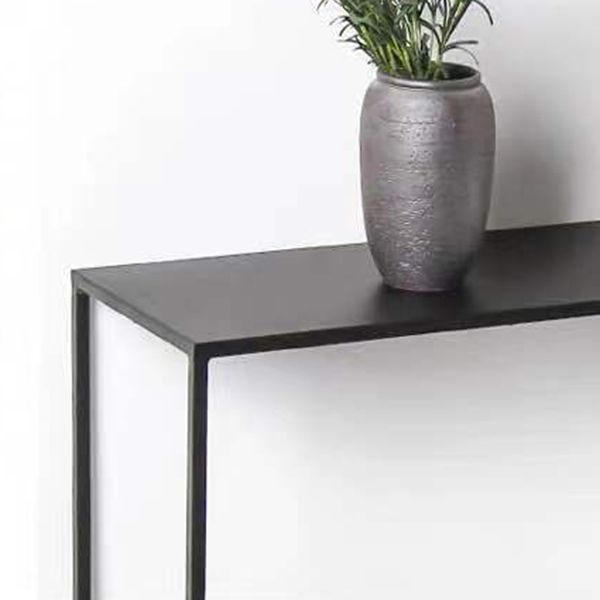 Contemporary Iron Frame Console Table Rectangle Scratch Resistant Console Sofa Table