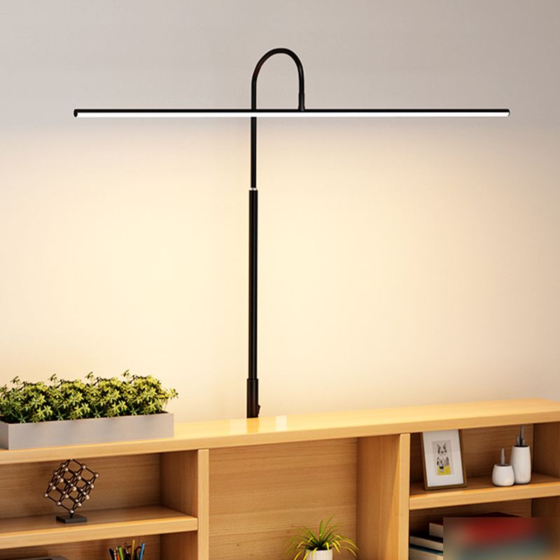 Modern Style Linear Shape Floor Lighting Metal 1 Light Floor Lamp for Restaurant