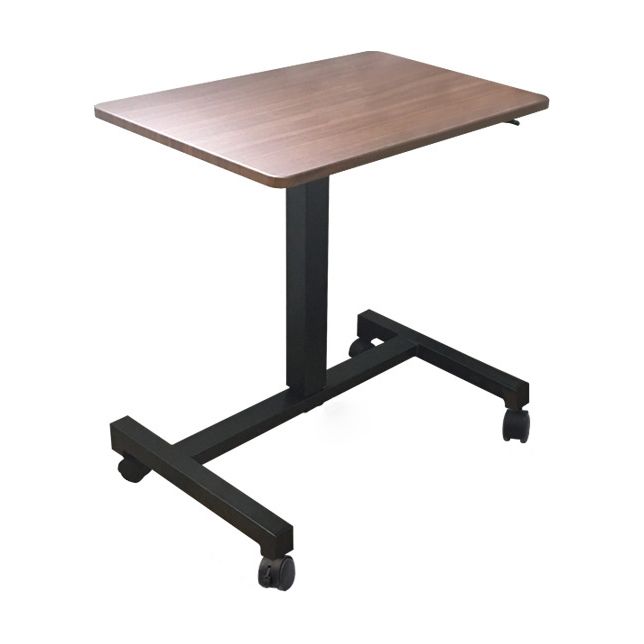 Modern Style Office Desk Rectangular Shape Black/Brown/White Movable Table with Wheels