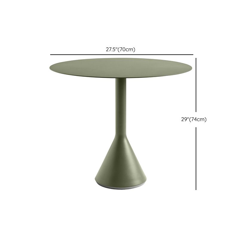Industrial Metal Bistro Table Green Water Resistant Bistro Table
