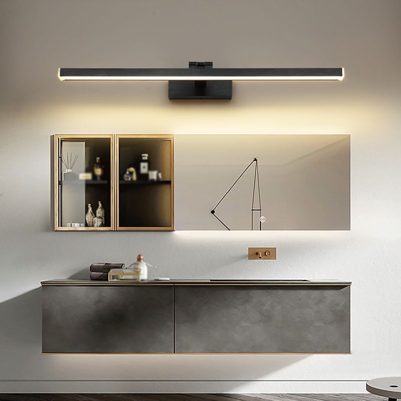 Modern Style Linear Wall Lighting Fixtures Metal 1 Light Vanity Wall Sconce