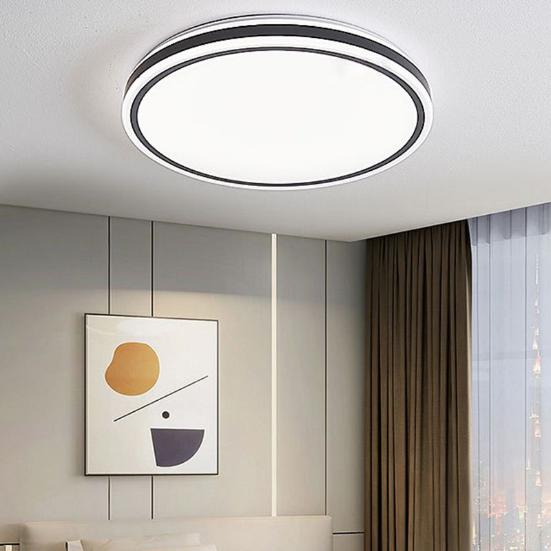 Circular Flush Mount Light Simplicity Metal Ceiling Light Fixture