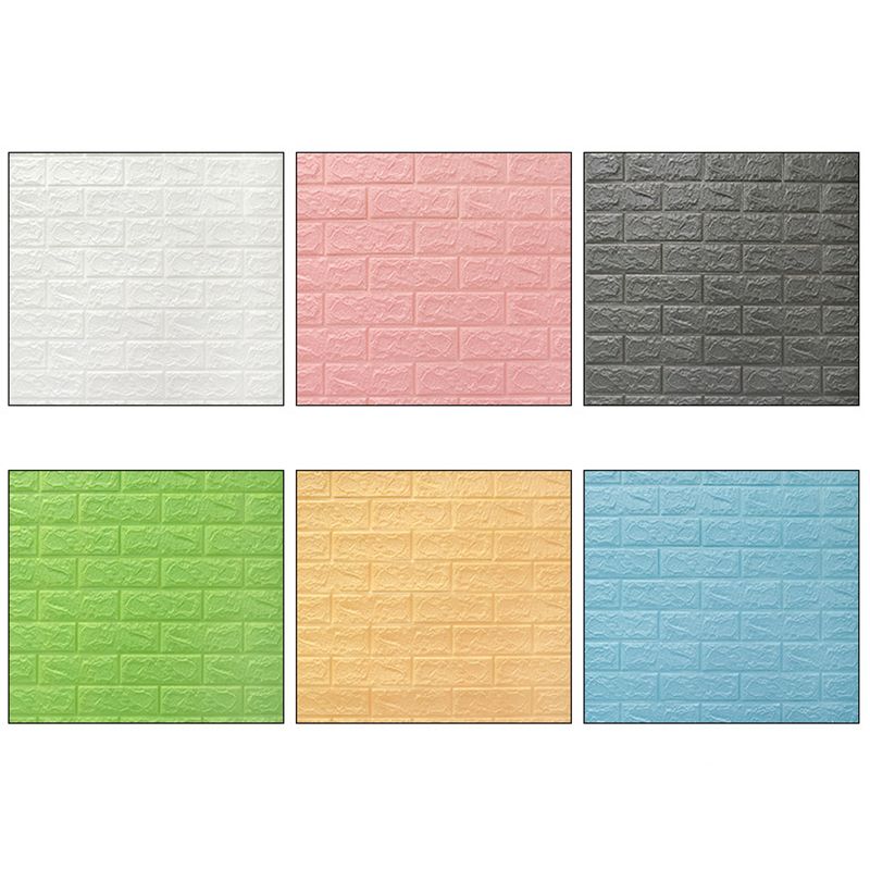 3D Embossed Wall Panel Colorful Waterproof Foam Indoor Wall Tile