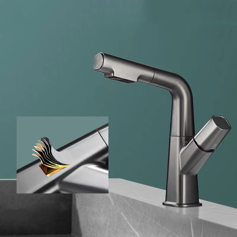 Single Handle Faucet Contemporary Style Sink Faucet for Bathroom