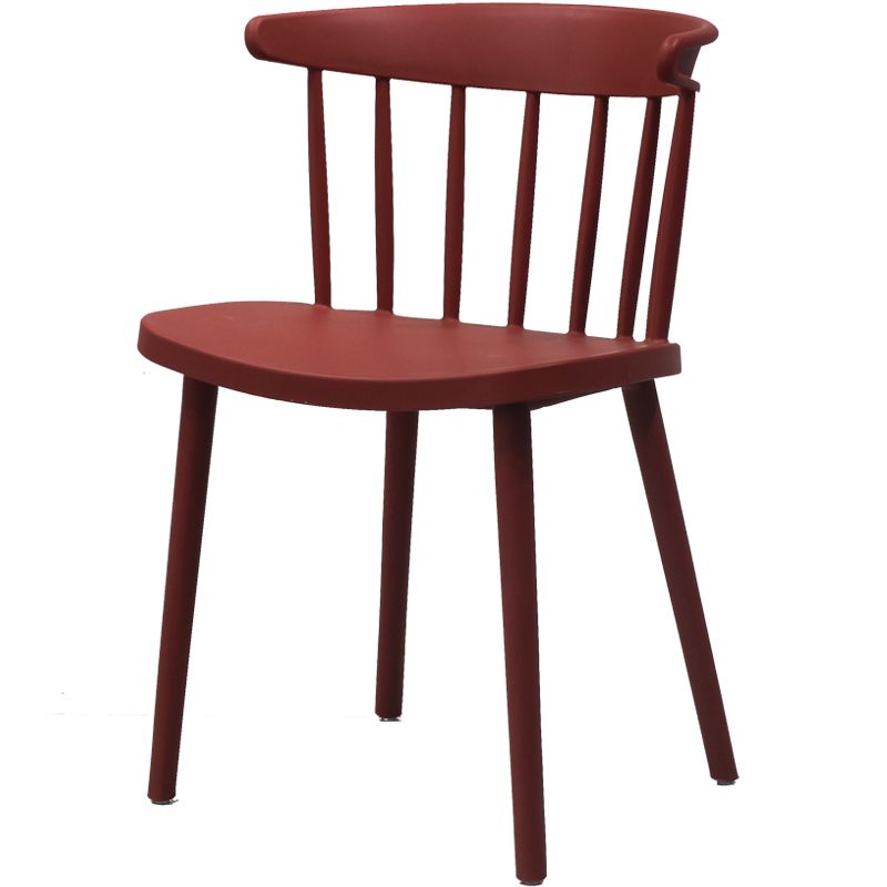 Modern Style Stackable Plastic Chair Windsor Back Folding Side Chair 16.5"x15"x29.9"