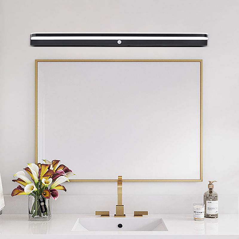 Infrarrojo sensible tocador de baño apliques de aluminio led de pared led moderno lámpara de luz