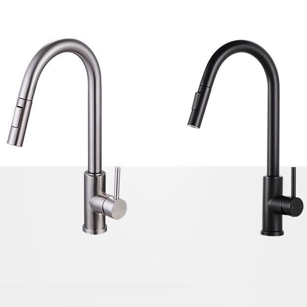 1-Handle Faucet Touch Stainless Steel with Water Dispenser Standard Kitchen Faucet