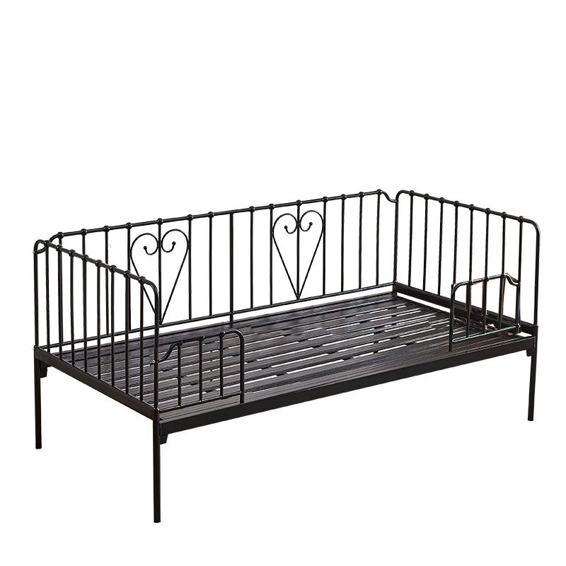 Contemporary Metal Headboard with Footboard Mattress Princess Bed