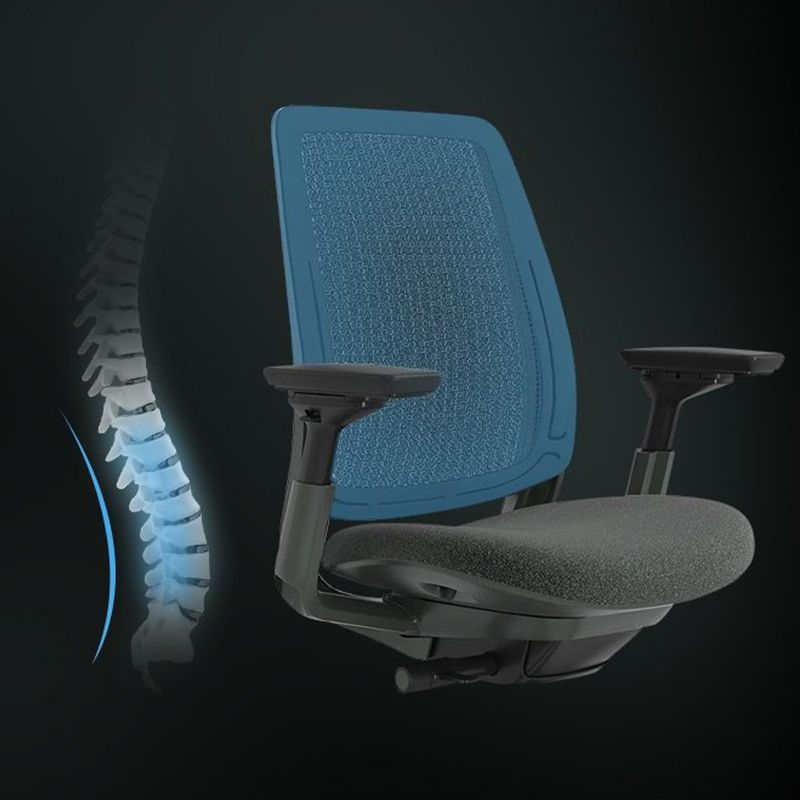 Removable Arms Desk Chair No Distressing Ergonomic Office Chair with Wheels