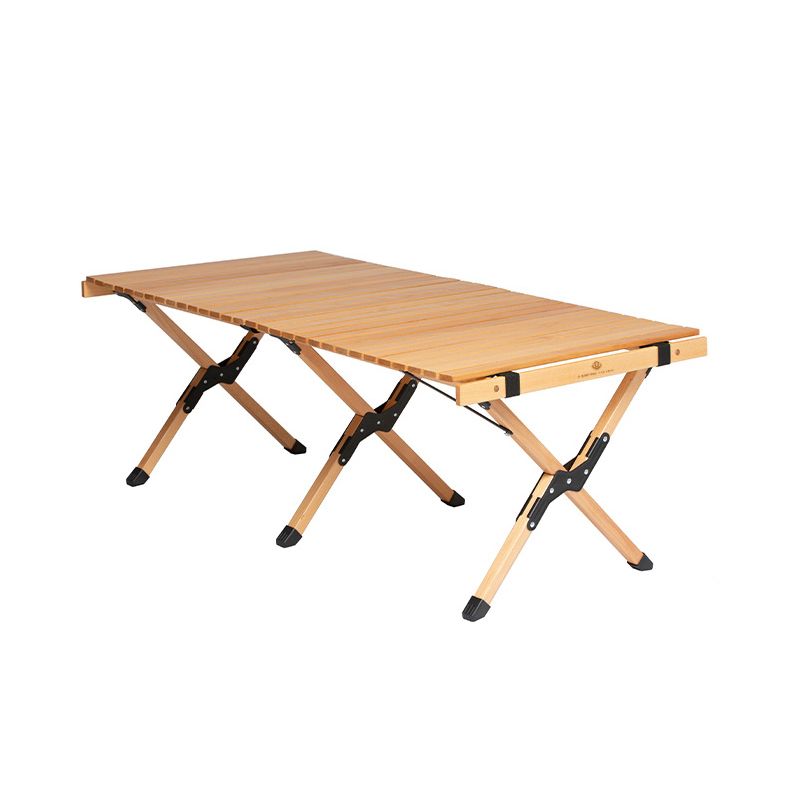 Outdoor Removable Camping Table Modern Beech Wood Folding Table