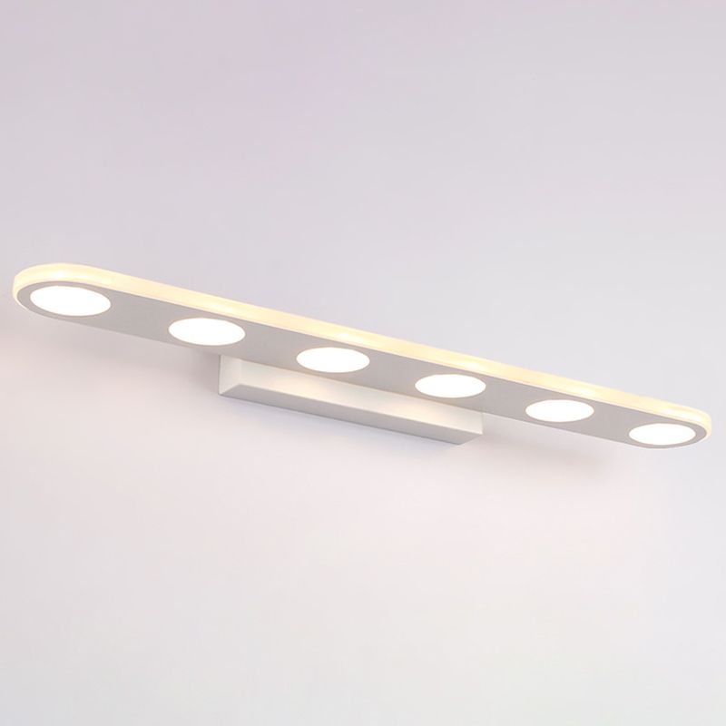 Accesorios de iluminación de pared geométrica acrílica Minimalismo Luz de montaje de pared LED en blanco