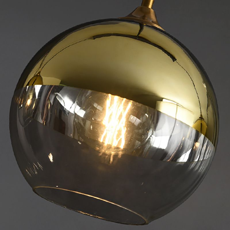 Modern Style Spherical Shape Pendant Lighting Glass Pendant Light for Living Room