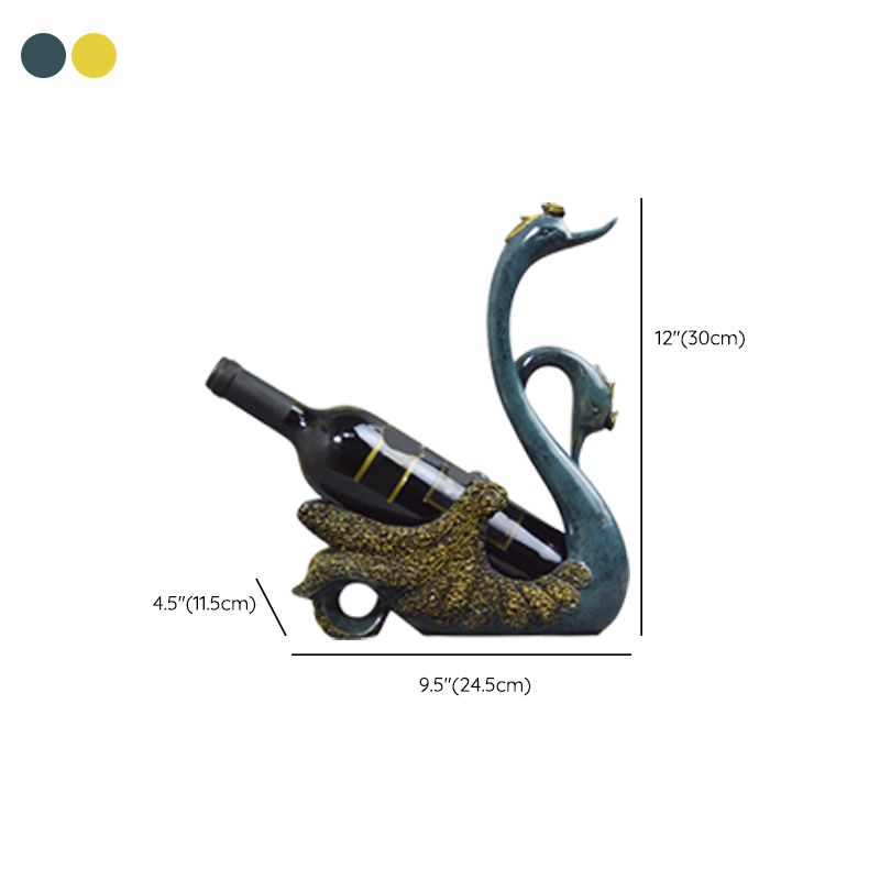 Glam Tabletop Wine Bottle Holder Resin Wine Rack Bottle for Kitchen