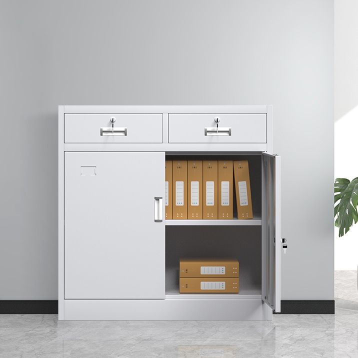 Modern File Cabinet Steel Locking Drawers and Storage Shelves Filing Cabinet