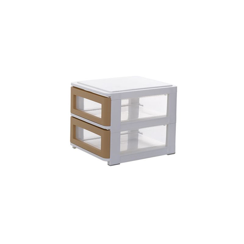 Contemporary Cabinet Plastic Vertical File Cabinet with Drawers