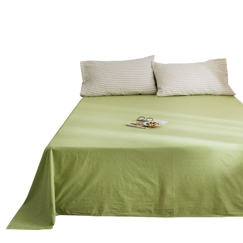 Solid Color Cotton Bed Sheet Home Bedroom Dormitory Simple Bed Sheet