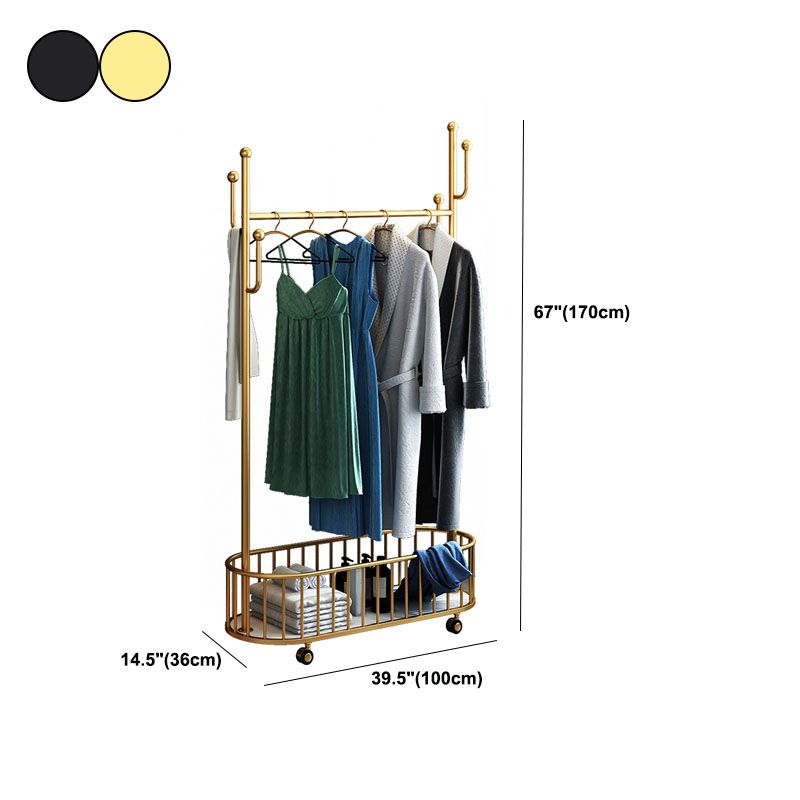 Glam Hall Stand Metal No Distressing Shelving Hooks Included Free Standing Coat Rack